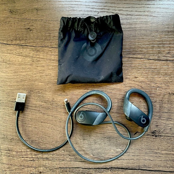Black Powerbeats Pro Wireless Earbud Headphones - Picture 1 of 7